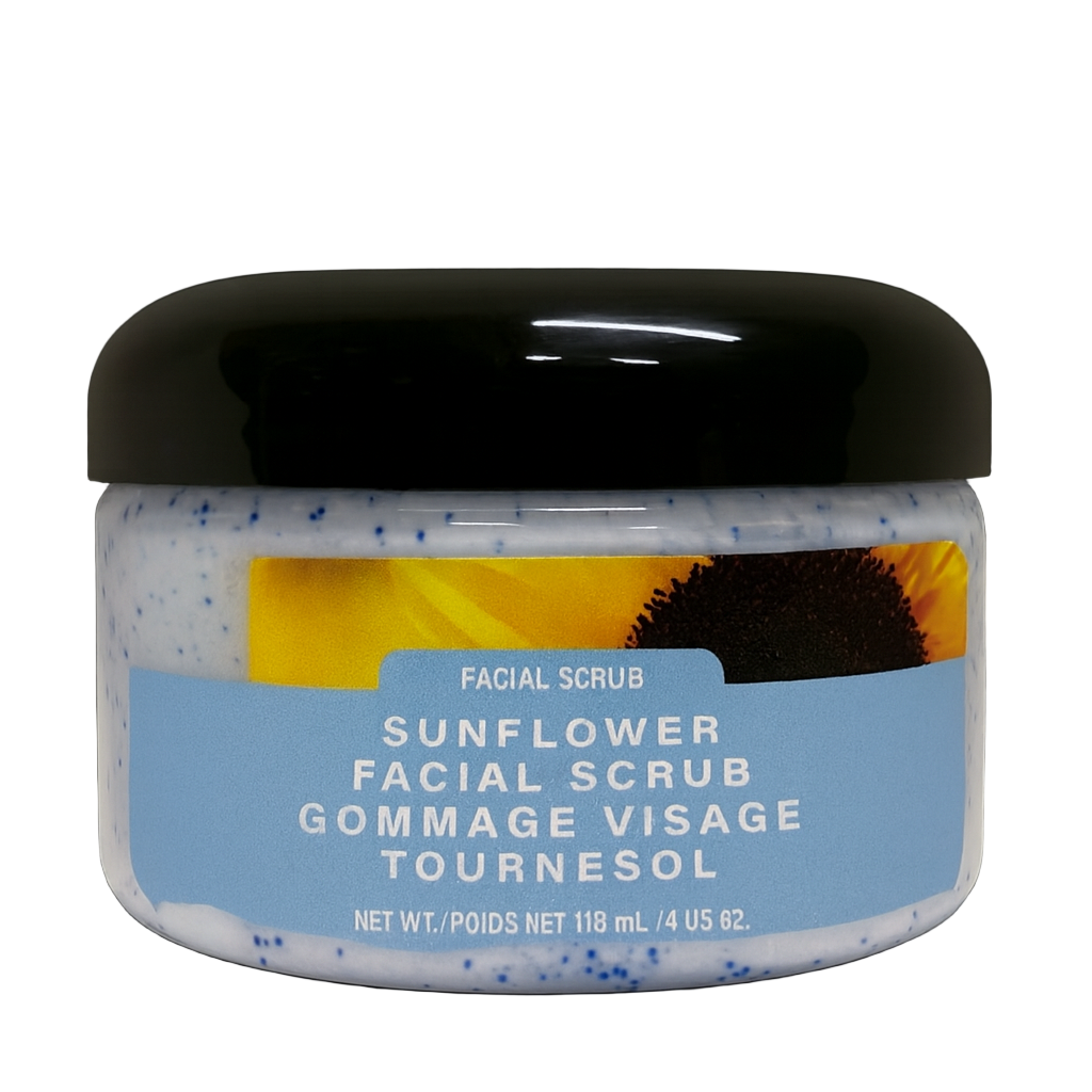 Felspar Sunflower Face Scrub with Naturally-Derived Beads 4oz