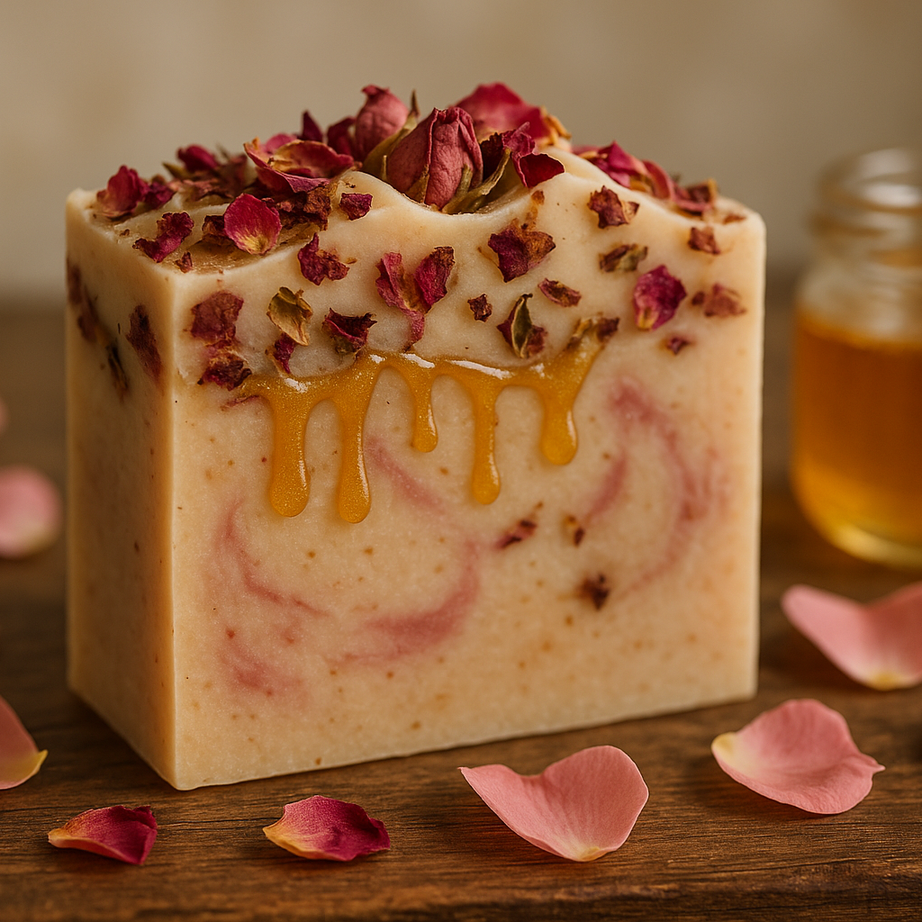 All Natural Soap Rose & Honey Bar