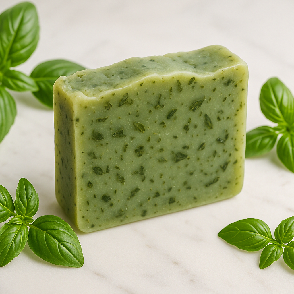 basil soap bar