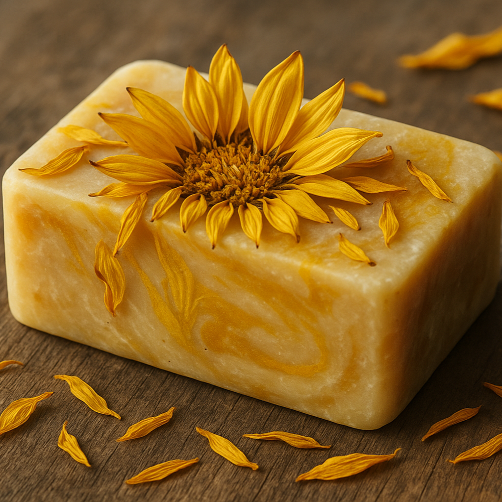 Natural Soap Sunflower Bar