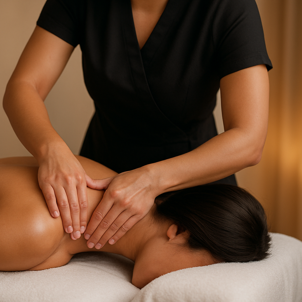 show less body just shoulder massage