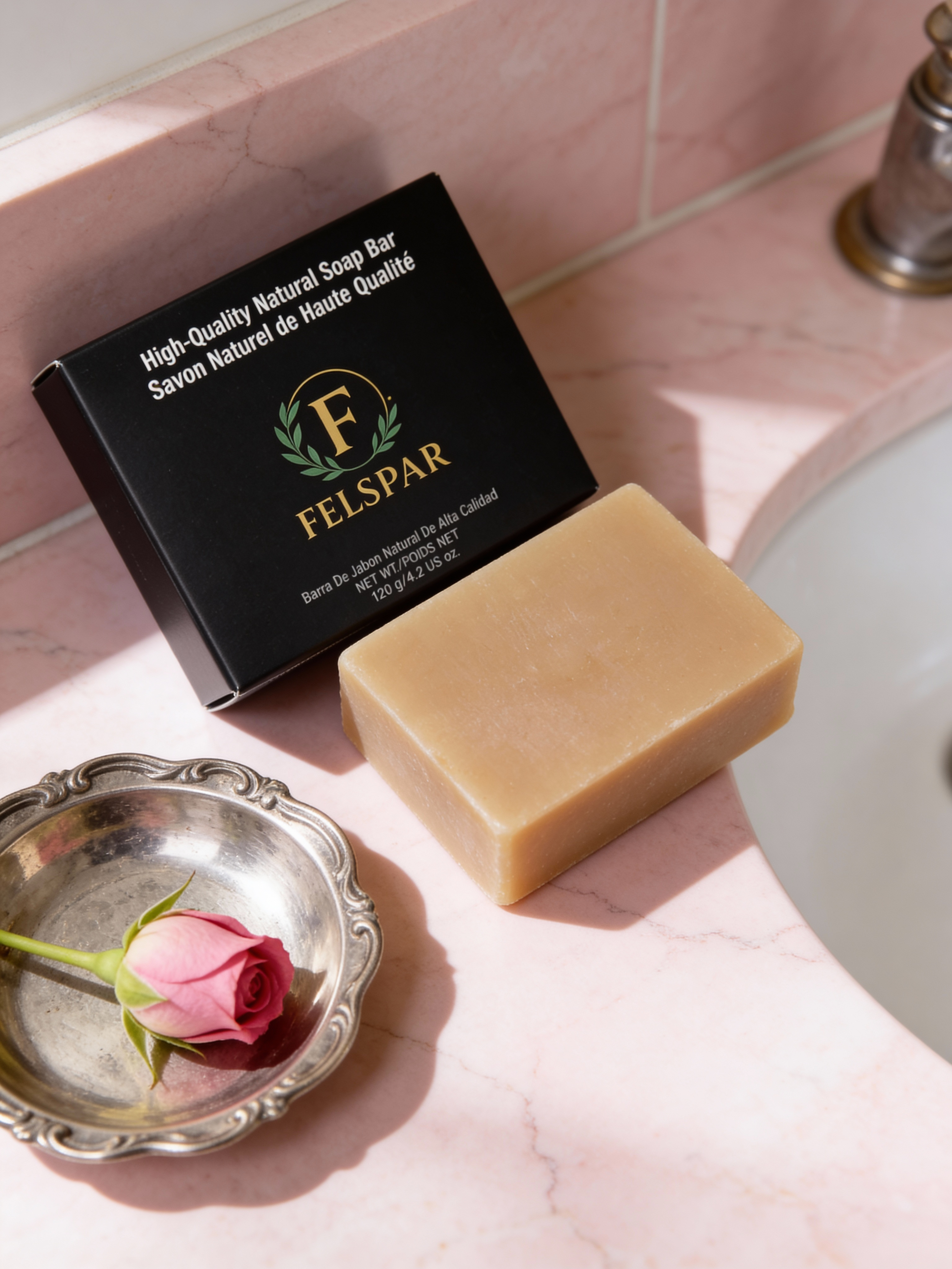 Felspar All Natural Soap - Rose & Honey