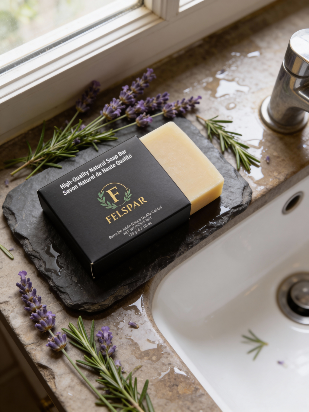 Felspar Natural Soap - Lavender & Rosemary