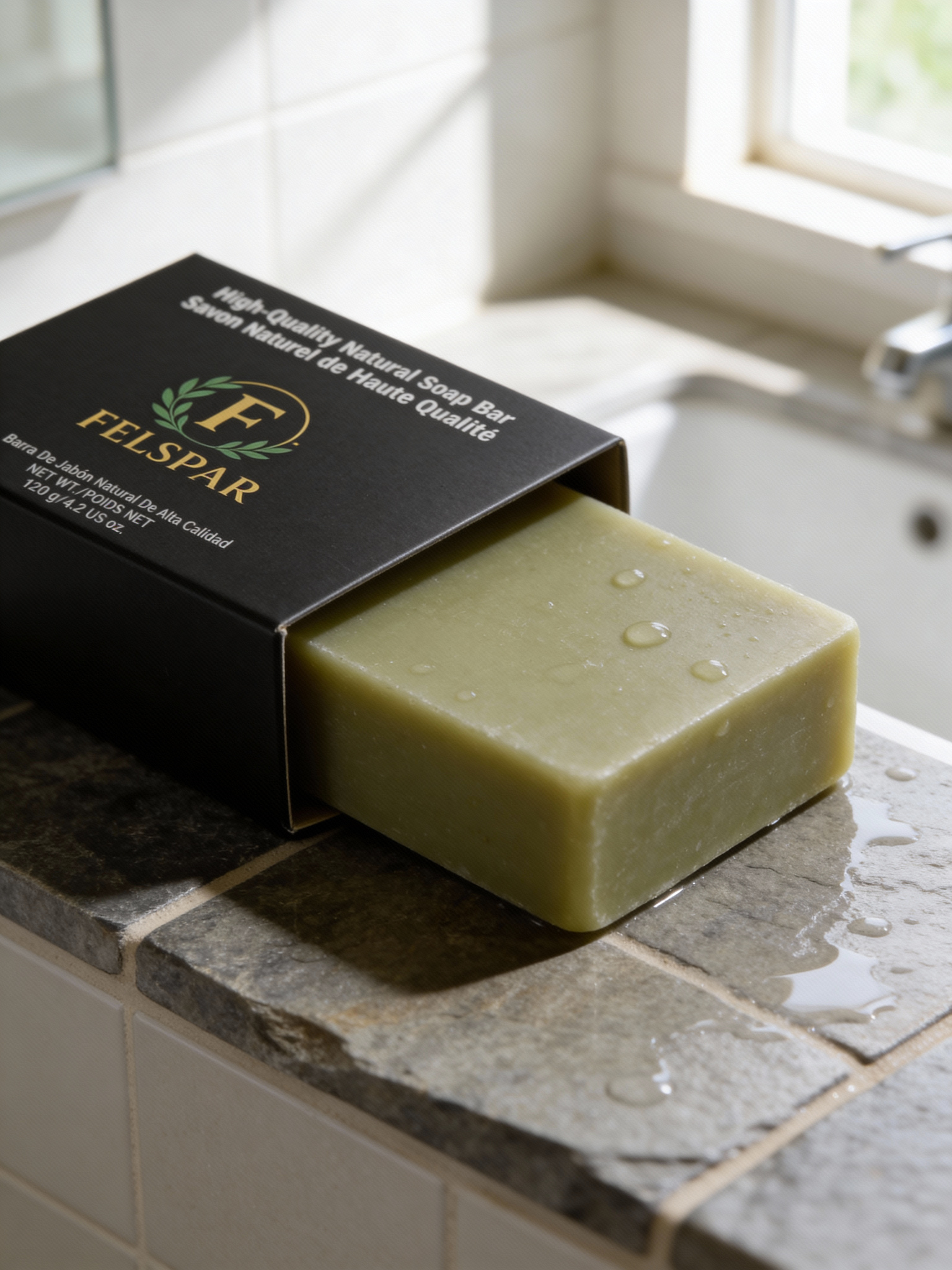 Felspar All Natural Soap - Green Tea & Lemongrass