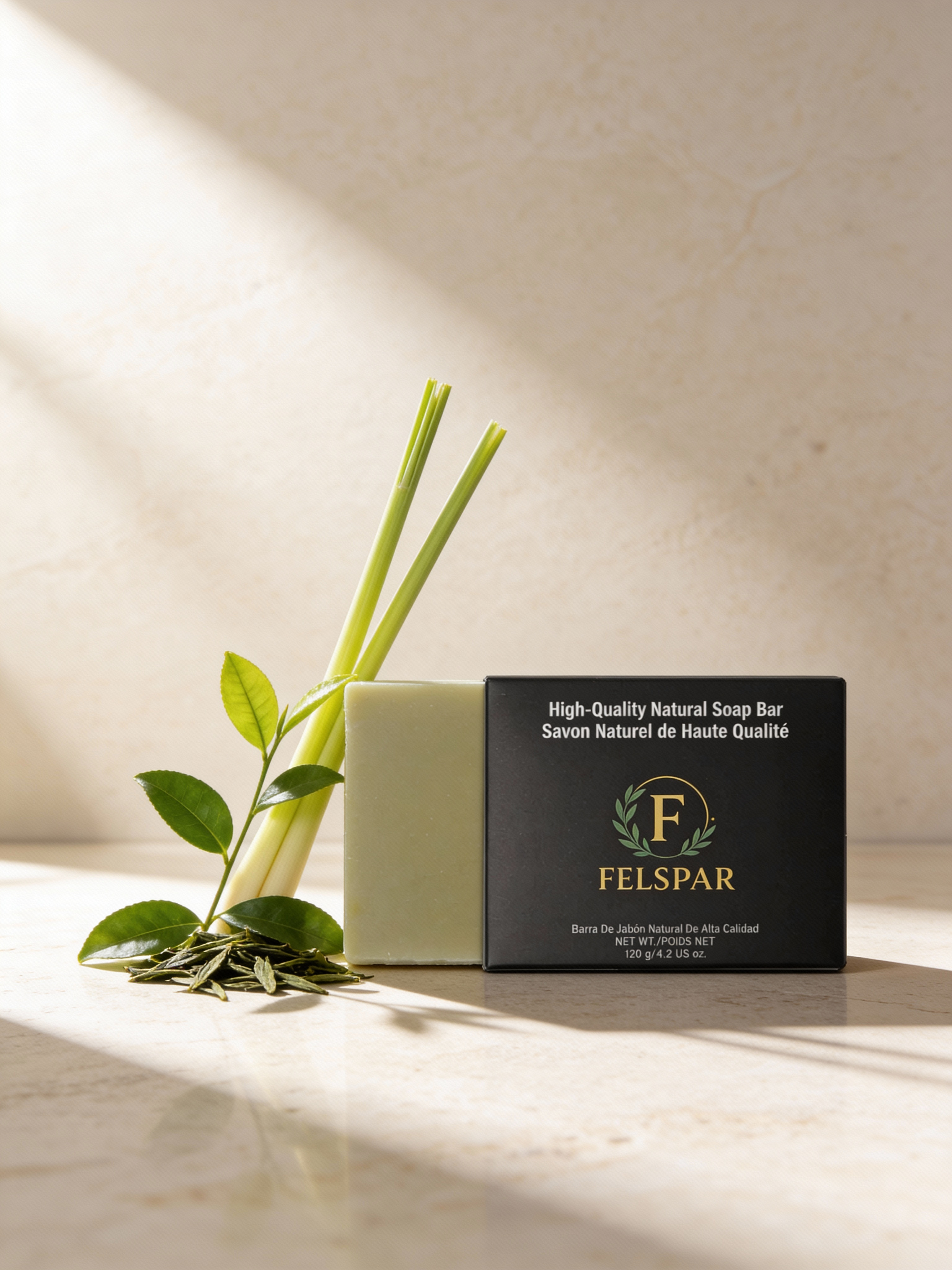 Felspar All Natural Soap - Green Tea & Lemongrass
