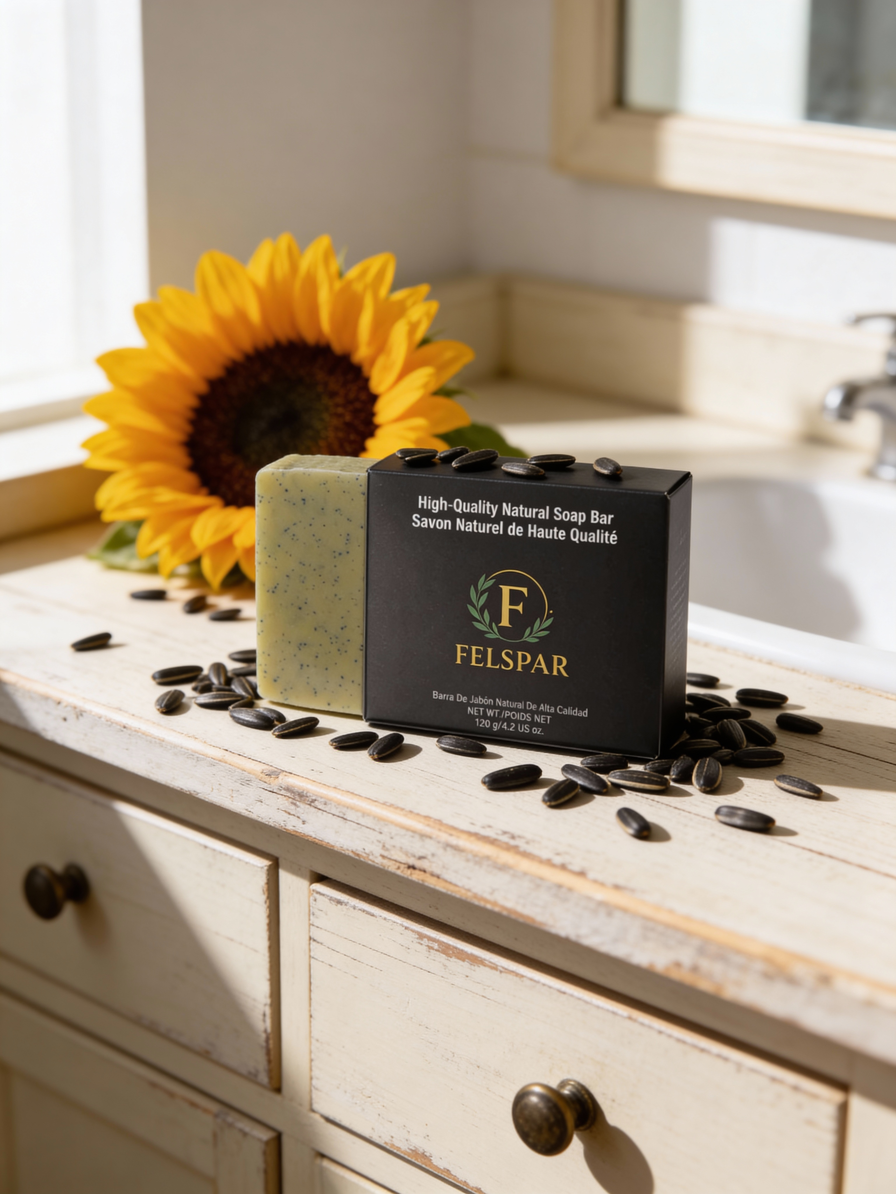 Felspar Natural Soap - Sunflower Goddess