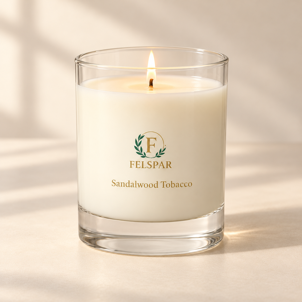 Felspar Sandalwood Tobacco Scented Candle