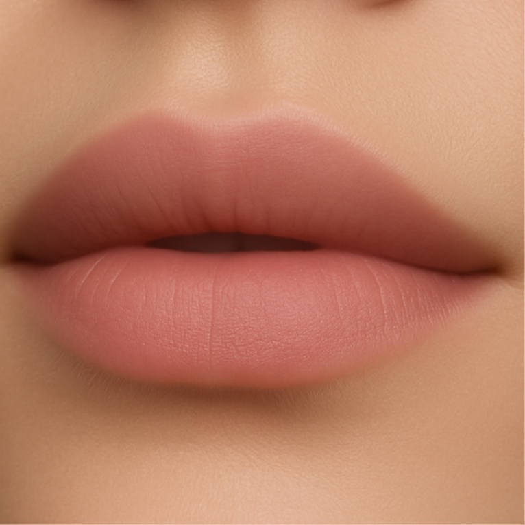 Blurring effect to smooth out fine lines on the lips